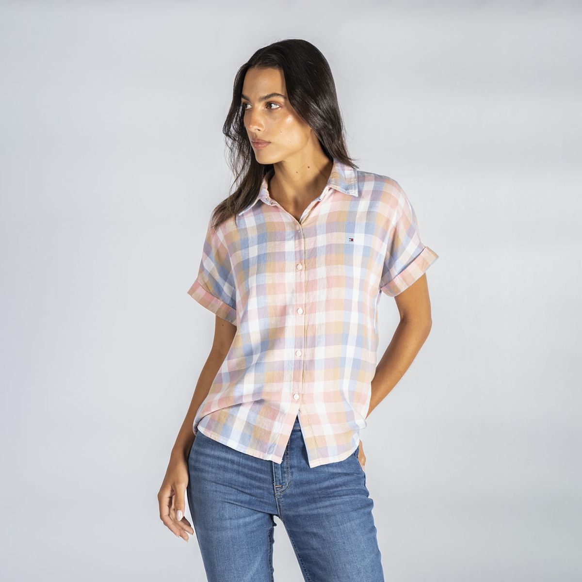 TOMMY HILFIGER - Blusa 100% Algodón Mujer Tommy Hilfiger