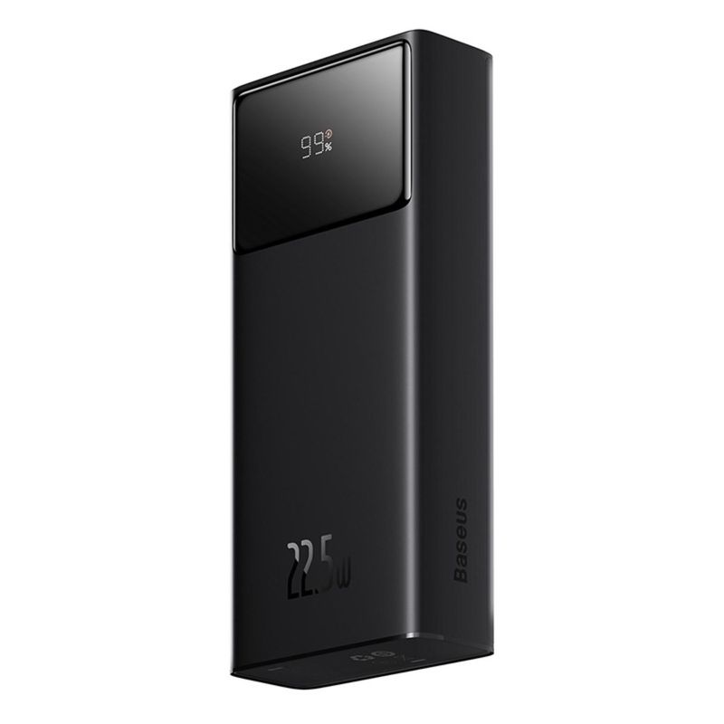 BASEUS - Batería Externa Baseus 2 Usb + 2 Tipo C 30000 Mah 22.5w Negro