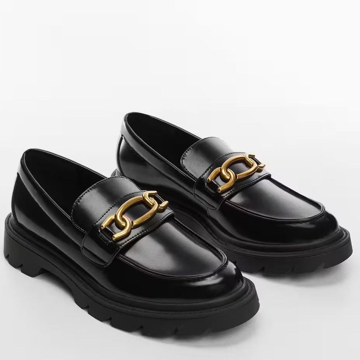 MANGO -  Mocasines Mujer Mango Funki Negro