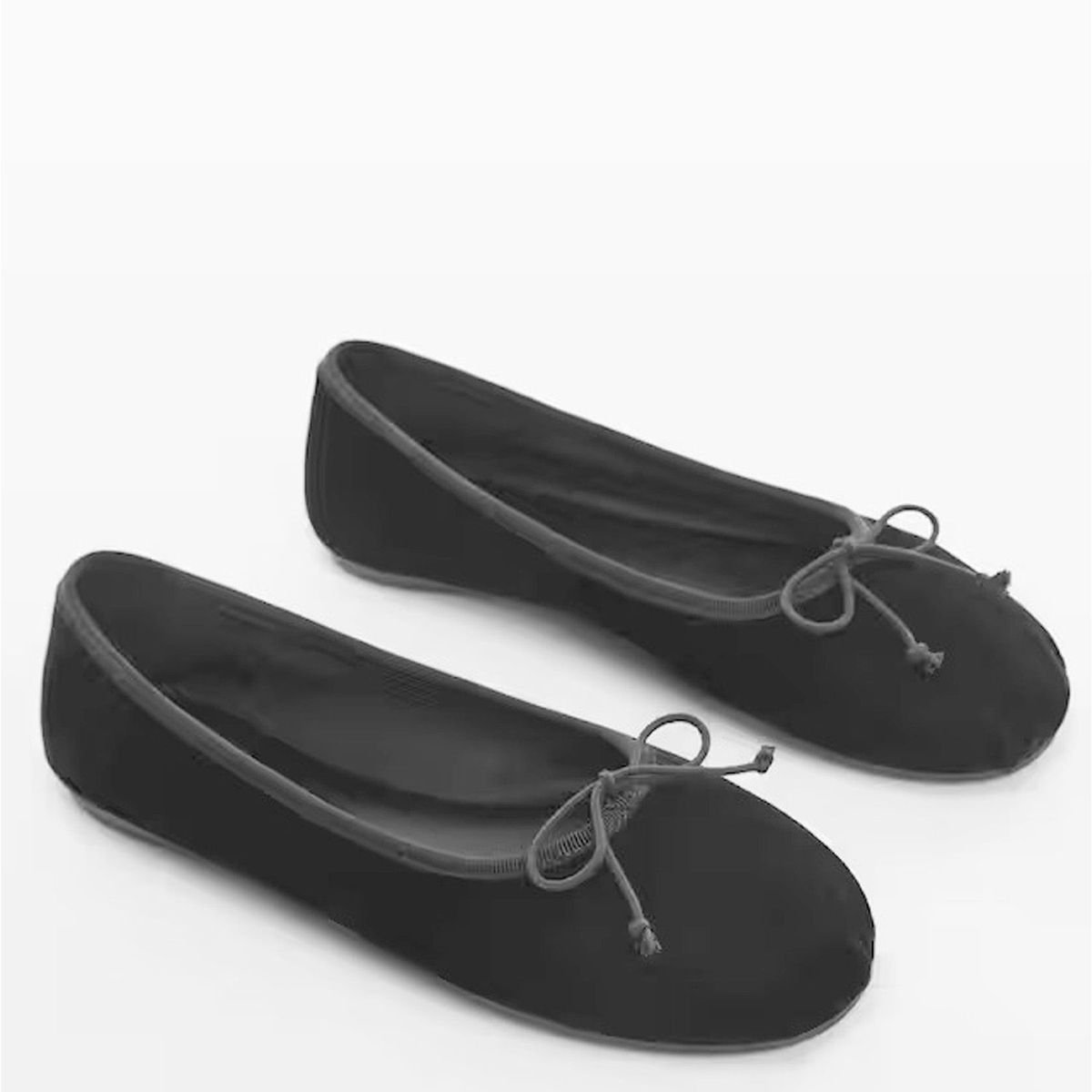 MANGO - Balerinas Mujer Mango Roll1 Negro