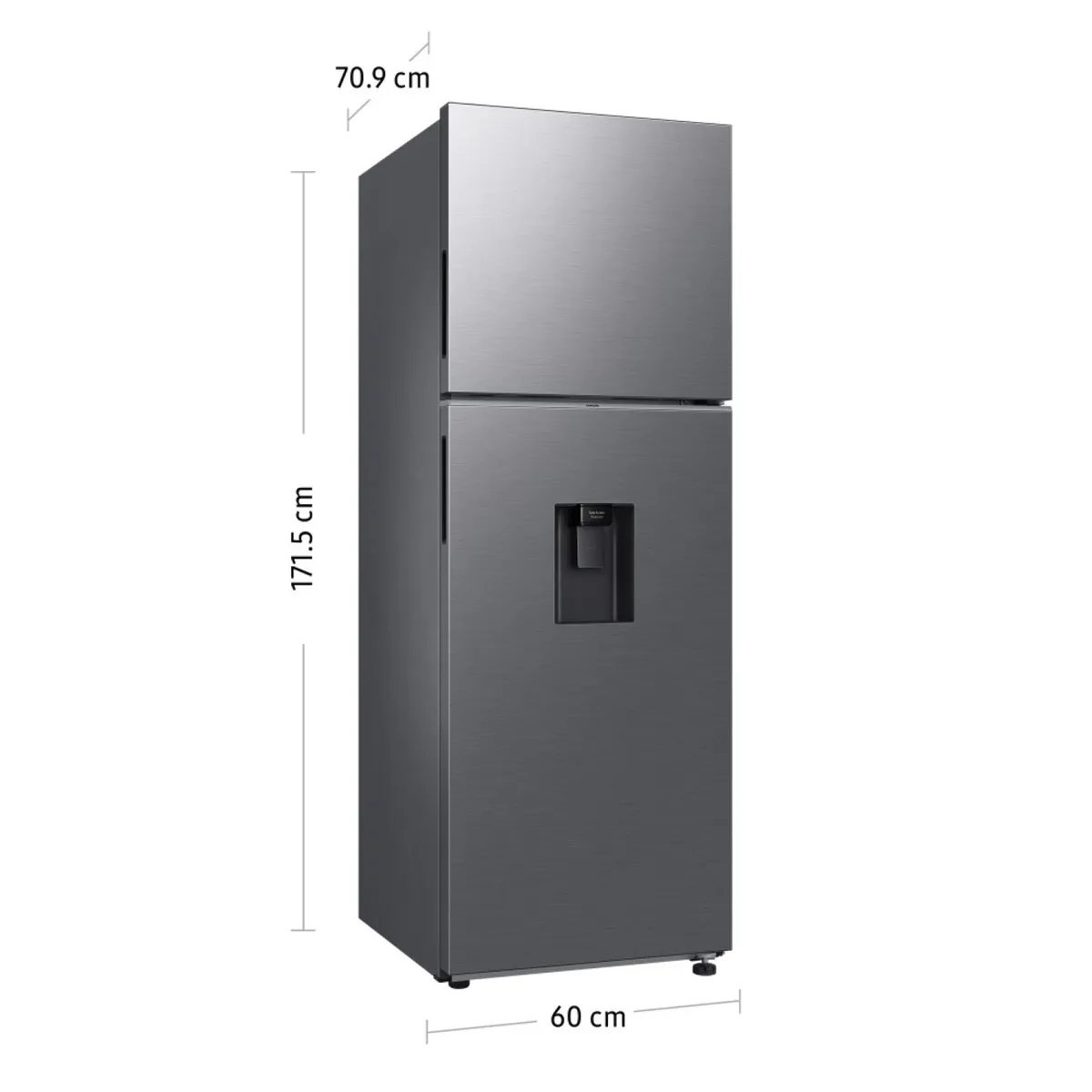 SAMSUNG - Refrigeradora Samsung  341Lt Silver Top Mount