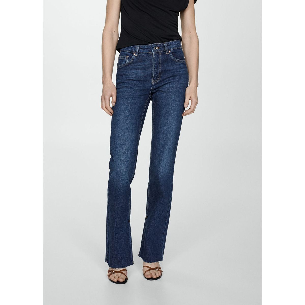 MANGO - Jean Recto Algodón Mujer Mango