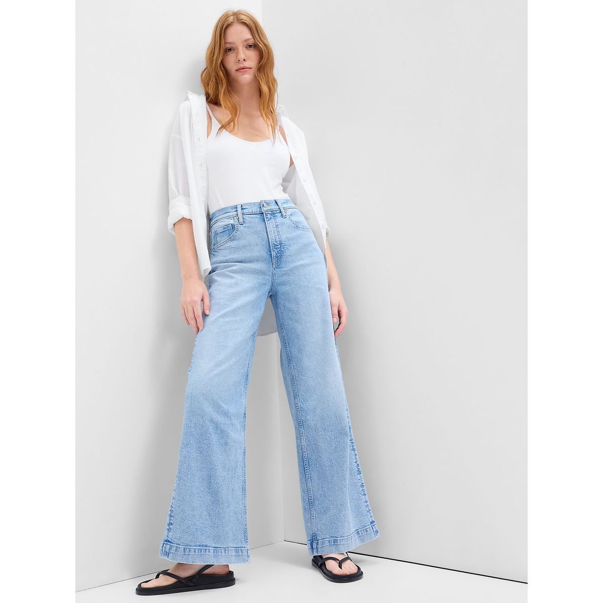 GAP - Jean Overall Wide Leg Mujer Gap