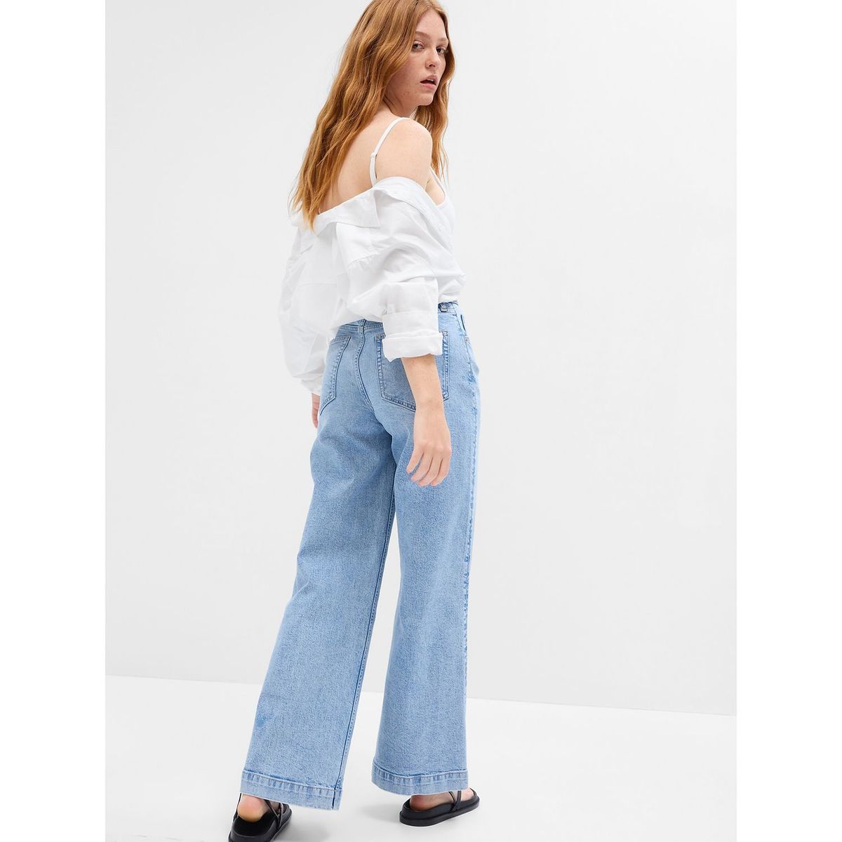 GAP - Jean Overall Wide Leg Mujer Gap