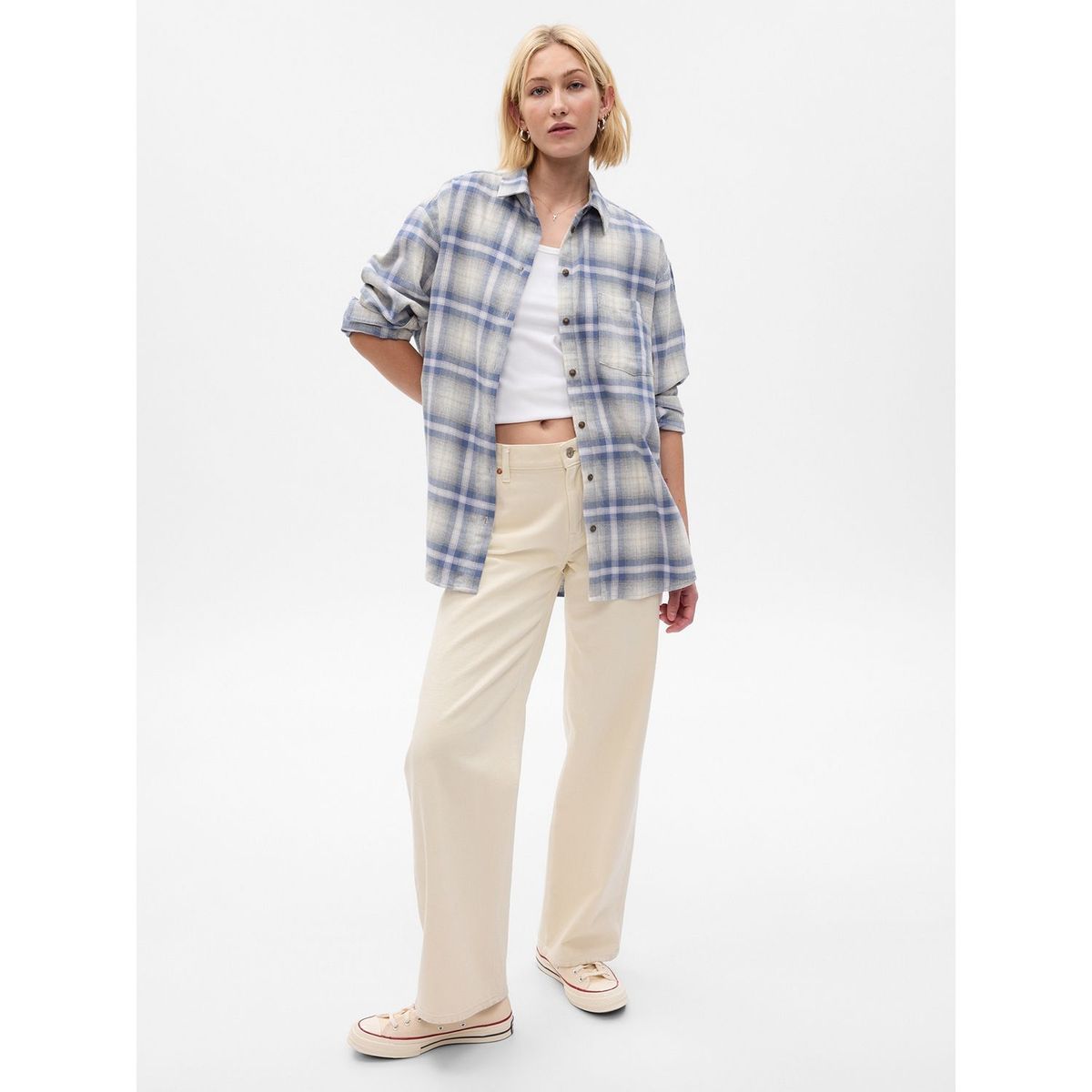 GAP - Camisa 100% Algodón Mujer Gap