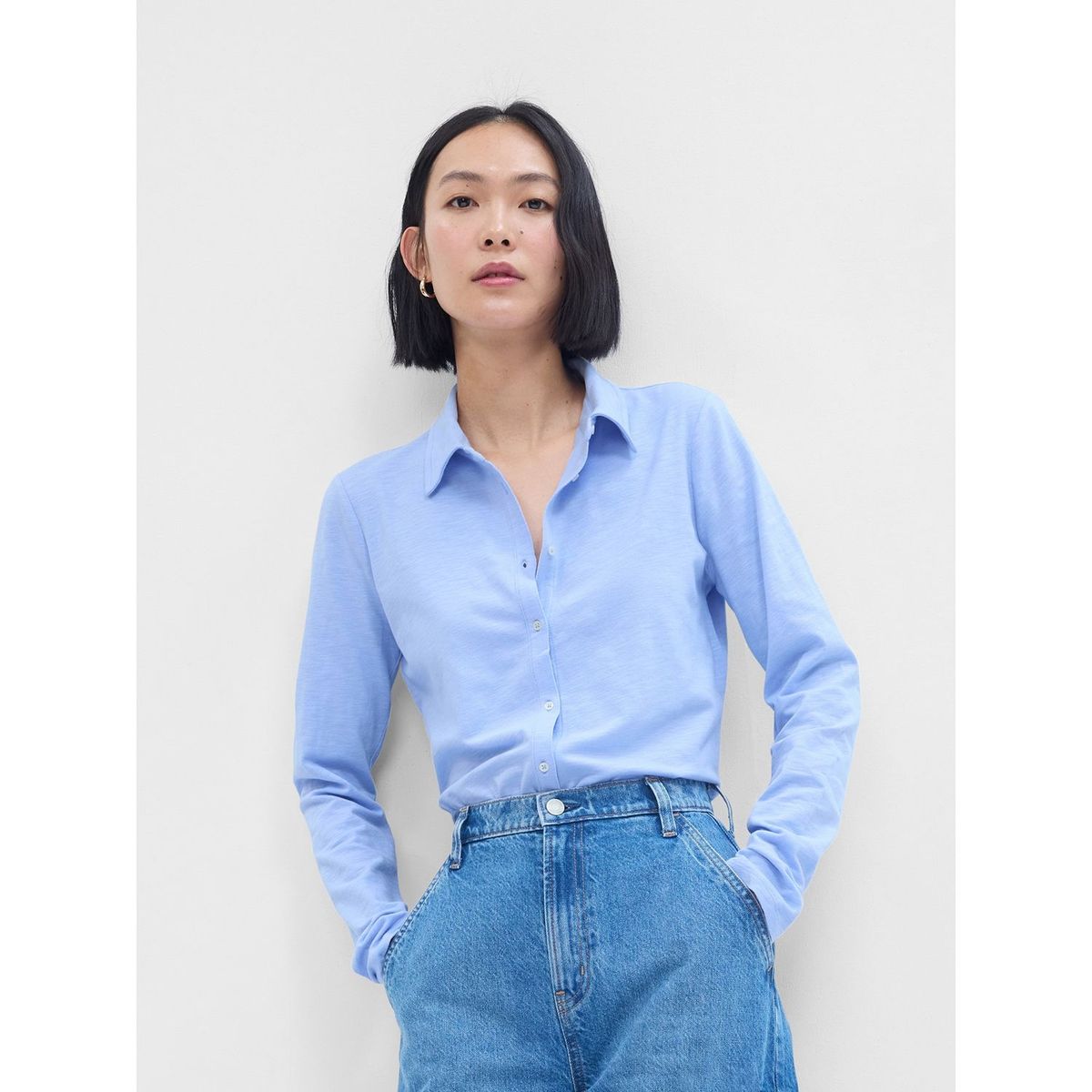 GAP - Camisa Algodón Mujer Gap