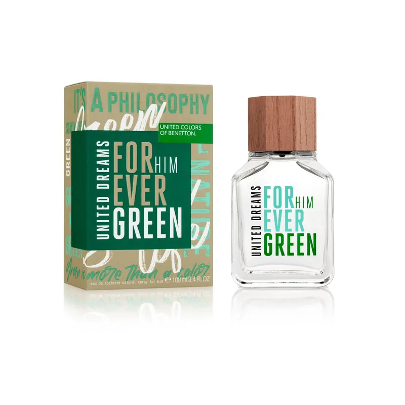 BENETTON - Forever Green Him Eau De Toilette 100ml Benetton