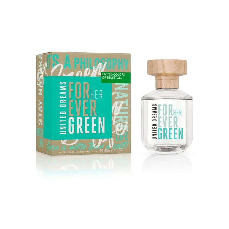 BENETTON - Forever Green Her Eau De Toilette 80ml Benetton