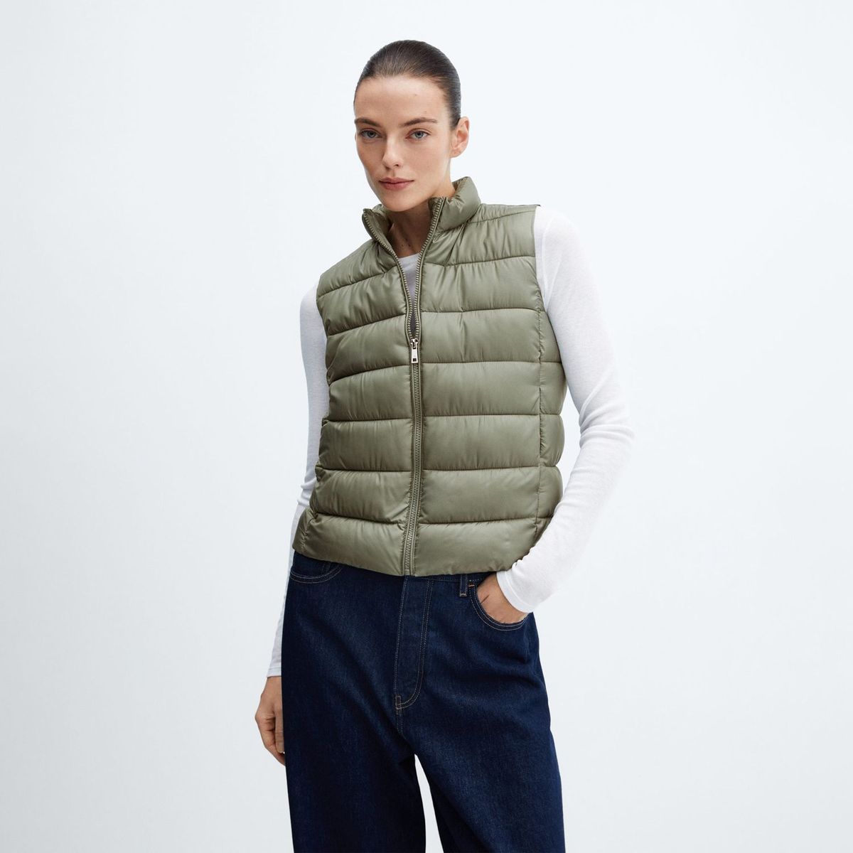 MANGO - Chaleco Blanvest Mujer Mango