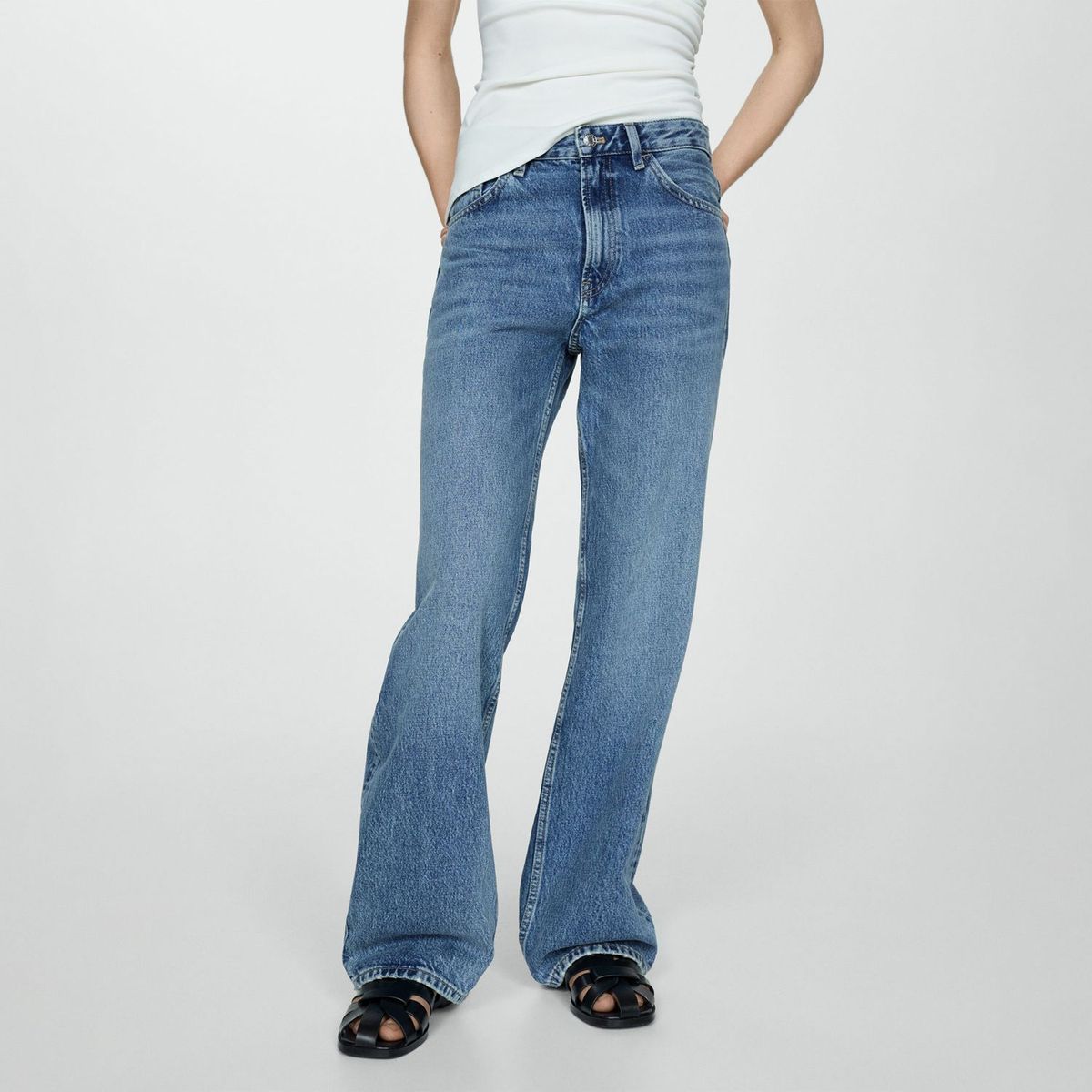 MANGO - Jean 100% Algodón Mujer Mango