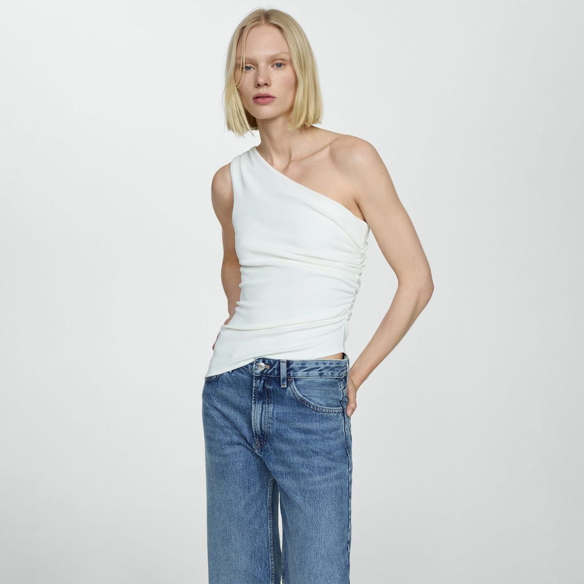 MANGO - Jean 100% Algodón Mujer Mango