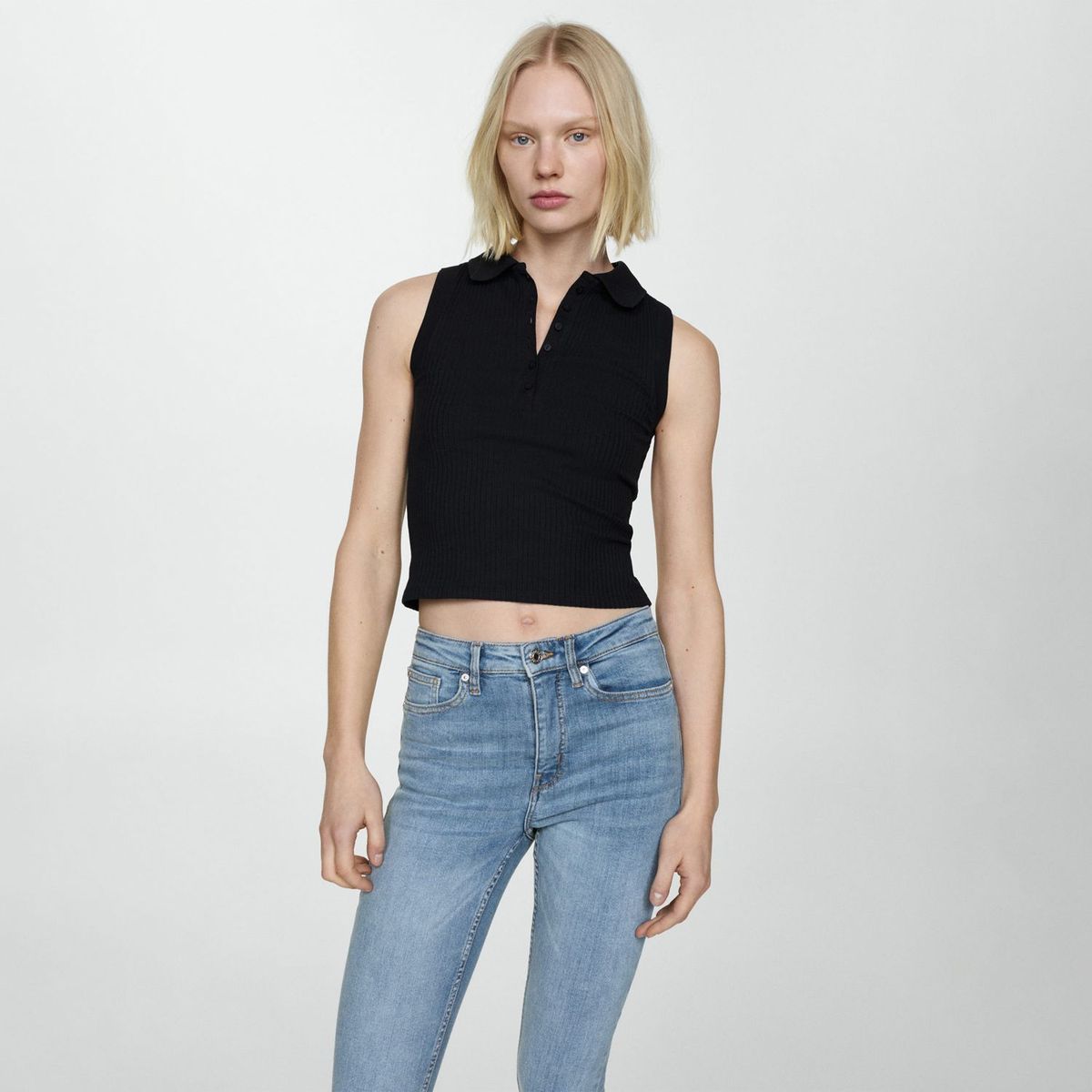 MANGO - Jean Algodón Mujer Mango