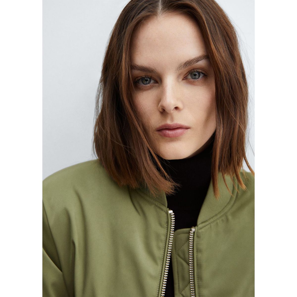 MANGO - Casaca Bomber  Mujer Mango