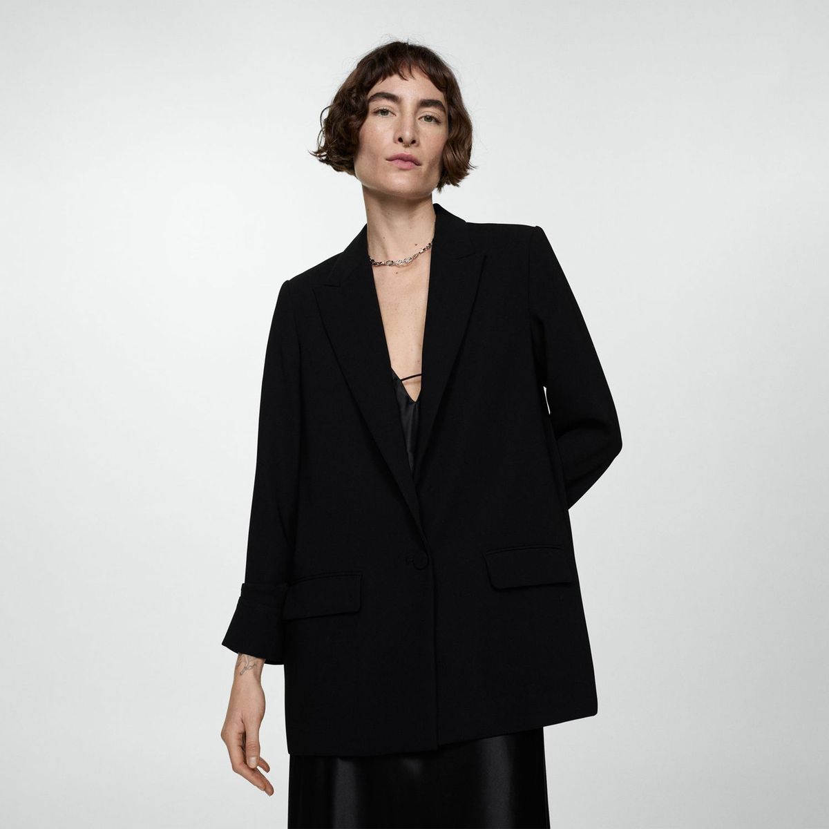 MANGO - Blazer Casual Mujer Mango