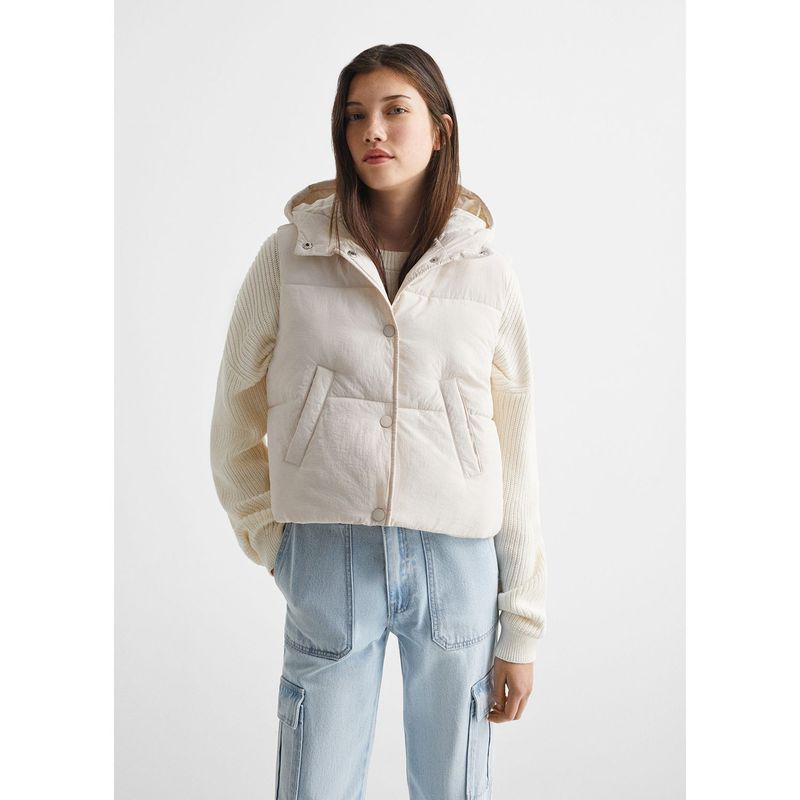 MANGO TEEN - Chaleco Mujer Mango Teen