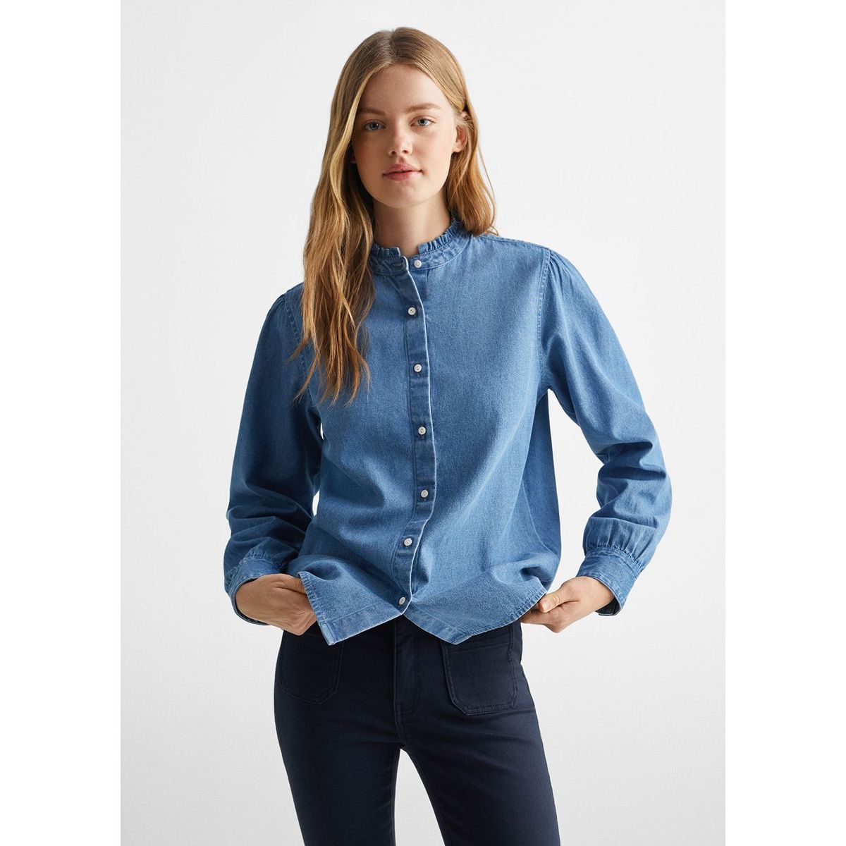MANGO TEEN - Blusa 100% Algodón Mujer Mango Teen