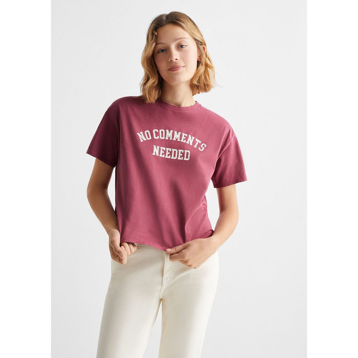 MANGO TEEN - Polo 100% Algodón Mujer Mango Teen