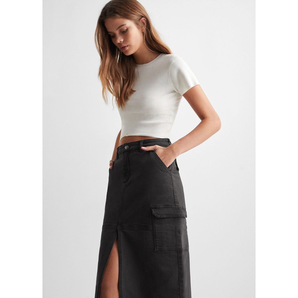 MANGO TEEN - Falda Mujer Mango Teen