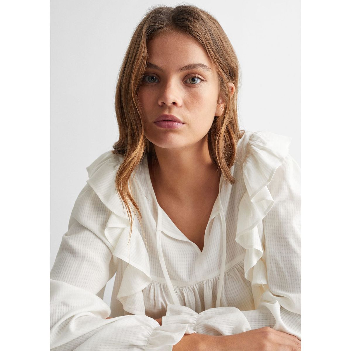 MANGO TEEN - Camisa Mujer Mango Teen