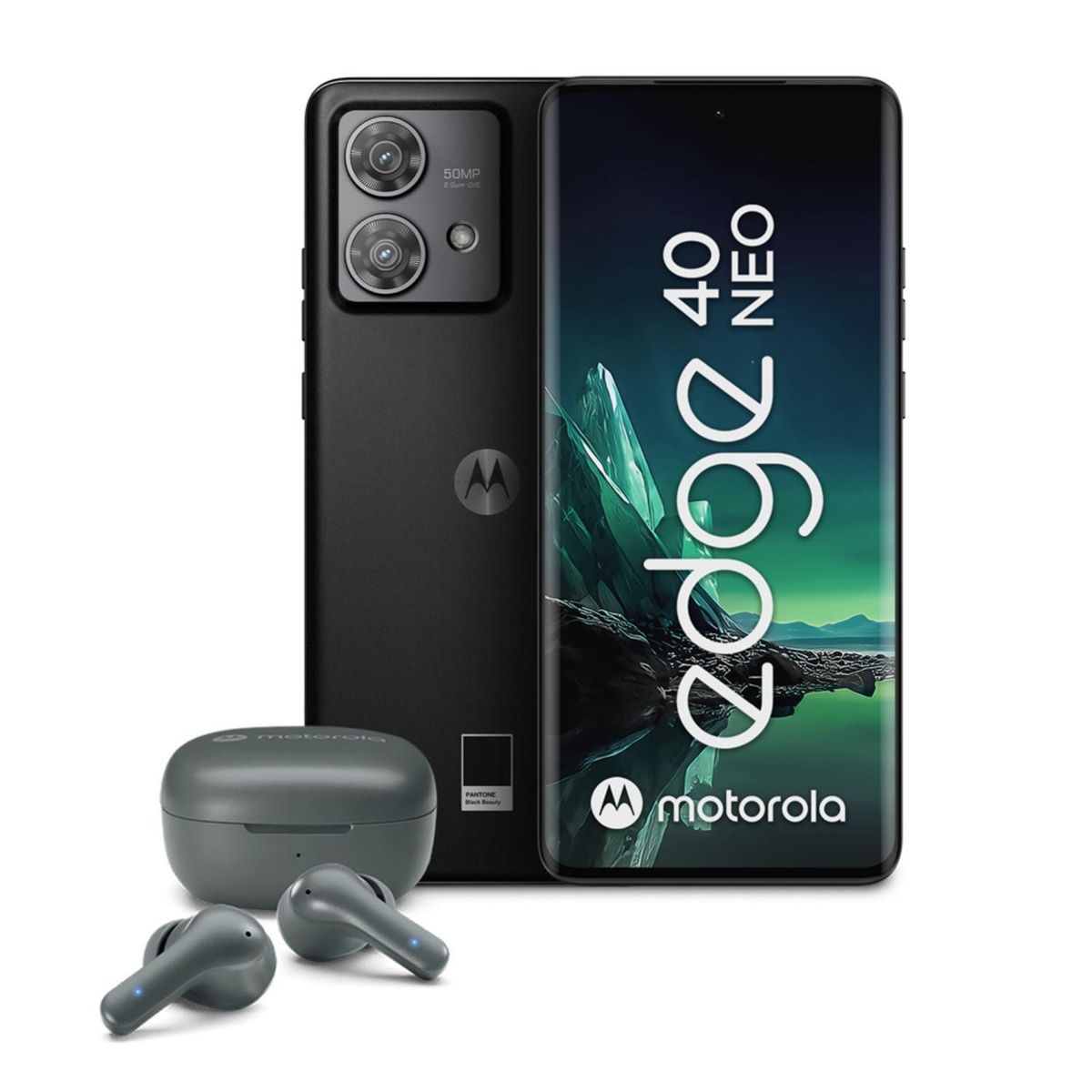 MOTOROLA - Celular Motorola EDGE 40 NEO 8GB+256GB 5G Negro + Motobuds