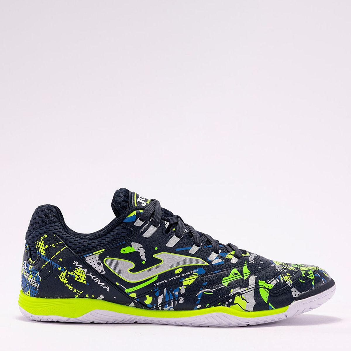JOMA - Zapatillas De Fútbol Hombre Joma Maxima 2433 Navy Lemon Fluor In