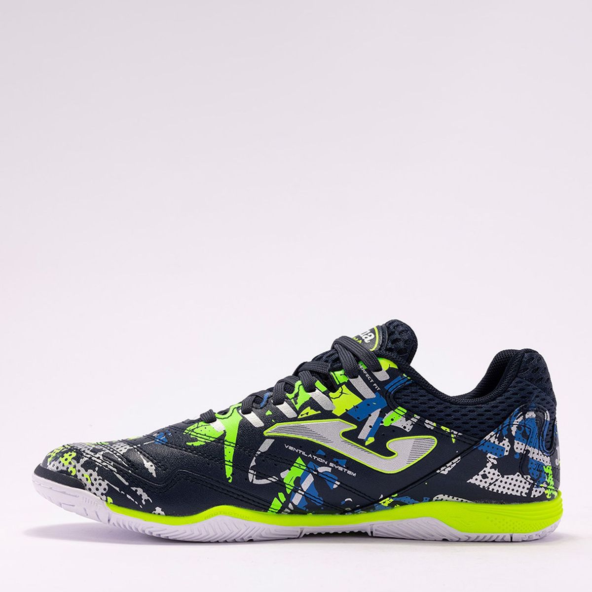 JOMA - Zapatillas De Fútbol Hombre Joma Maxima 2433 Navy Lemon Fluor In