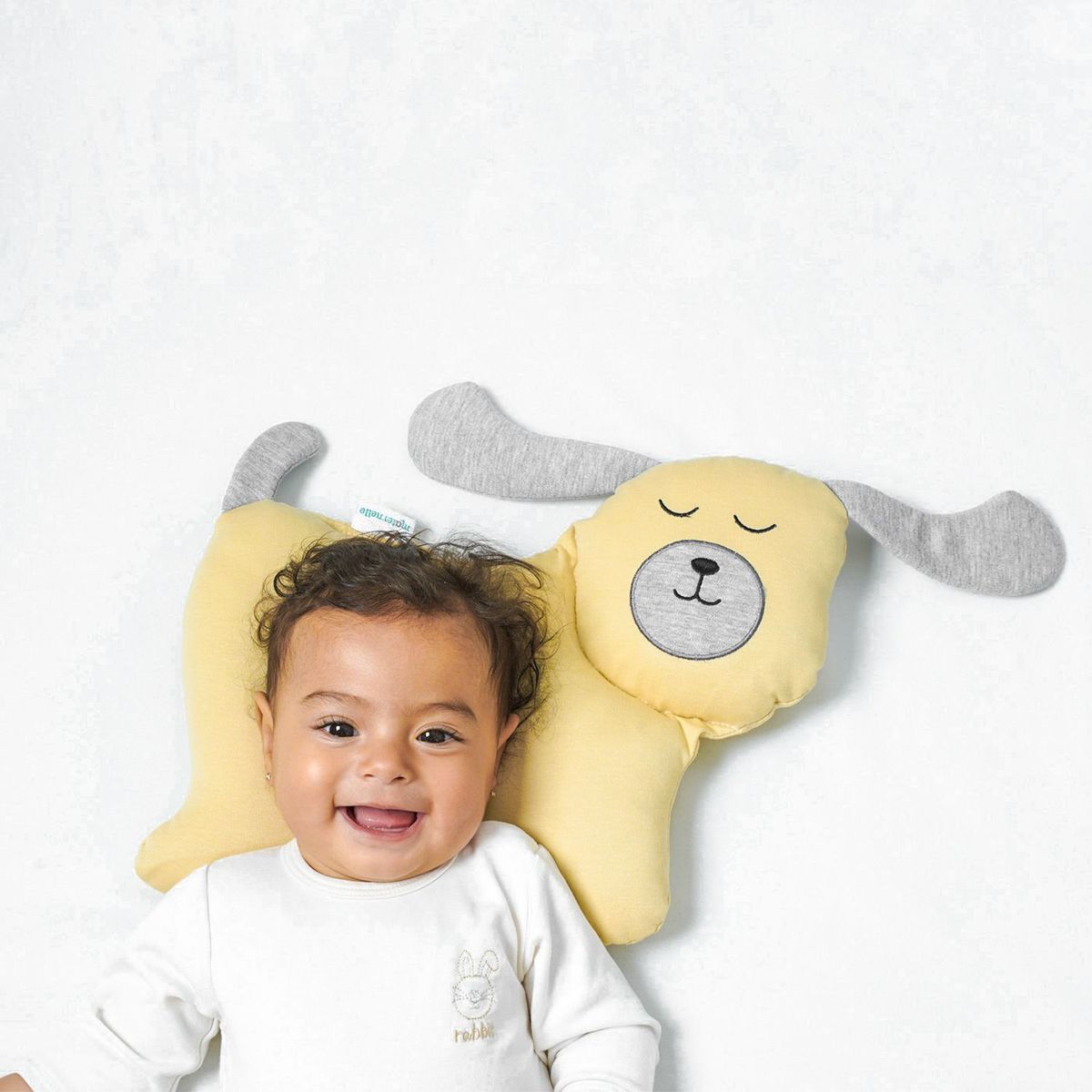 MATERNELLE - Almohada Bebe Anticabeza Plana Animalitos
