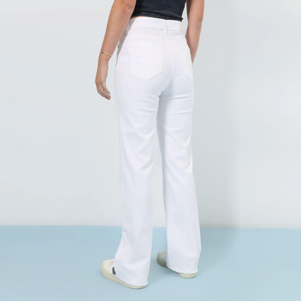 AMERICAN ABBEY - Jean Straight Tiro Alto Mujer American Abbey