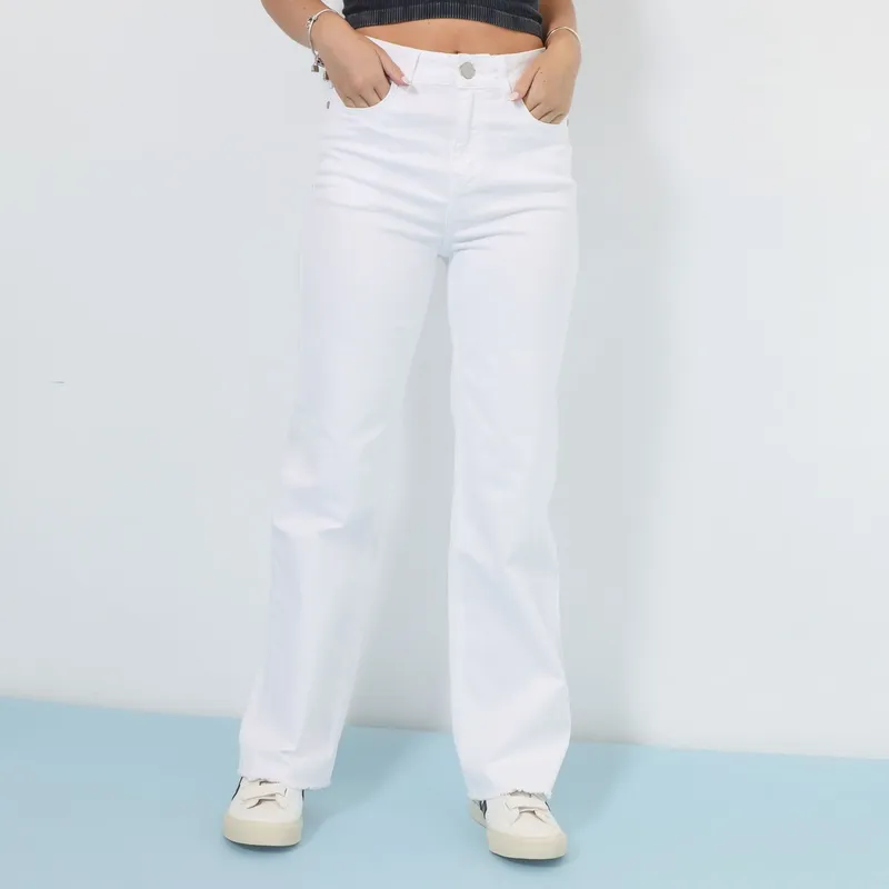 AMERICAN ABBEY - Jean Straight Tiro Alto Mujer American Abbey