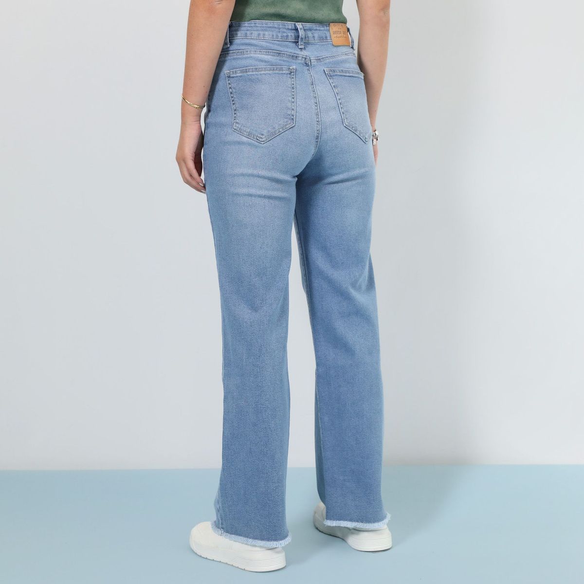 AMERICAN ABBEY - Jean Straight Tiro Alto Mujer American Abbey