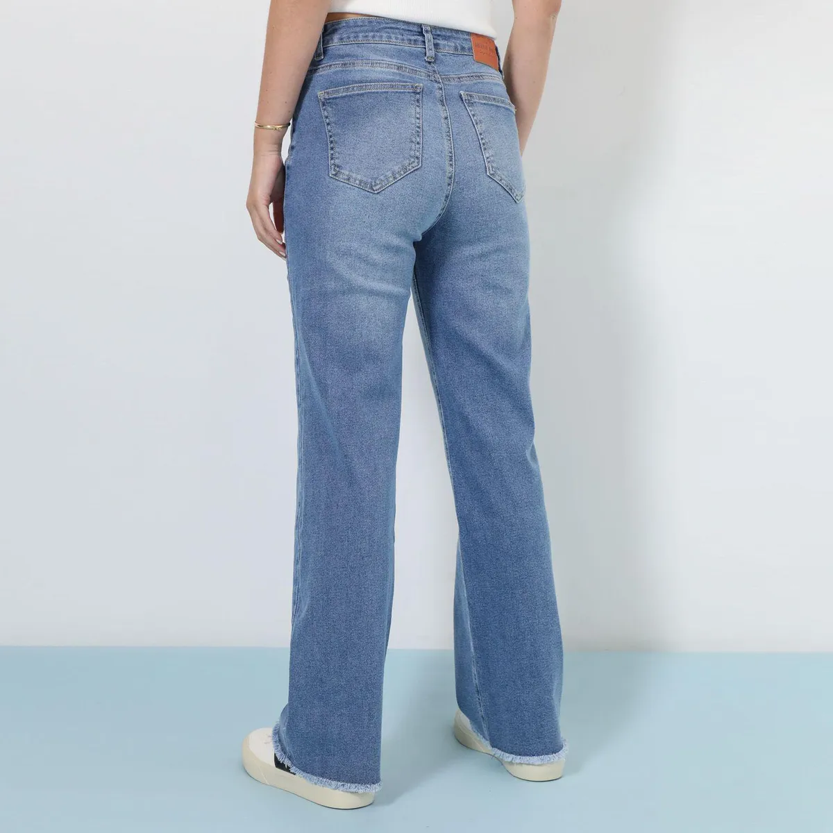 AMERICAN ABBEY - Jean Straight Tiro Alto Mujer American Abbey