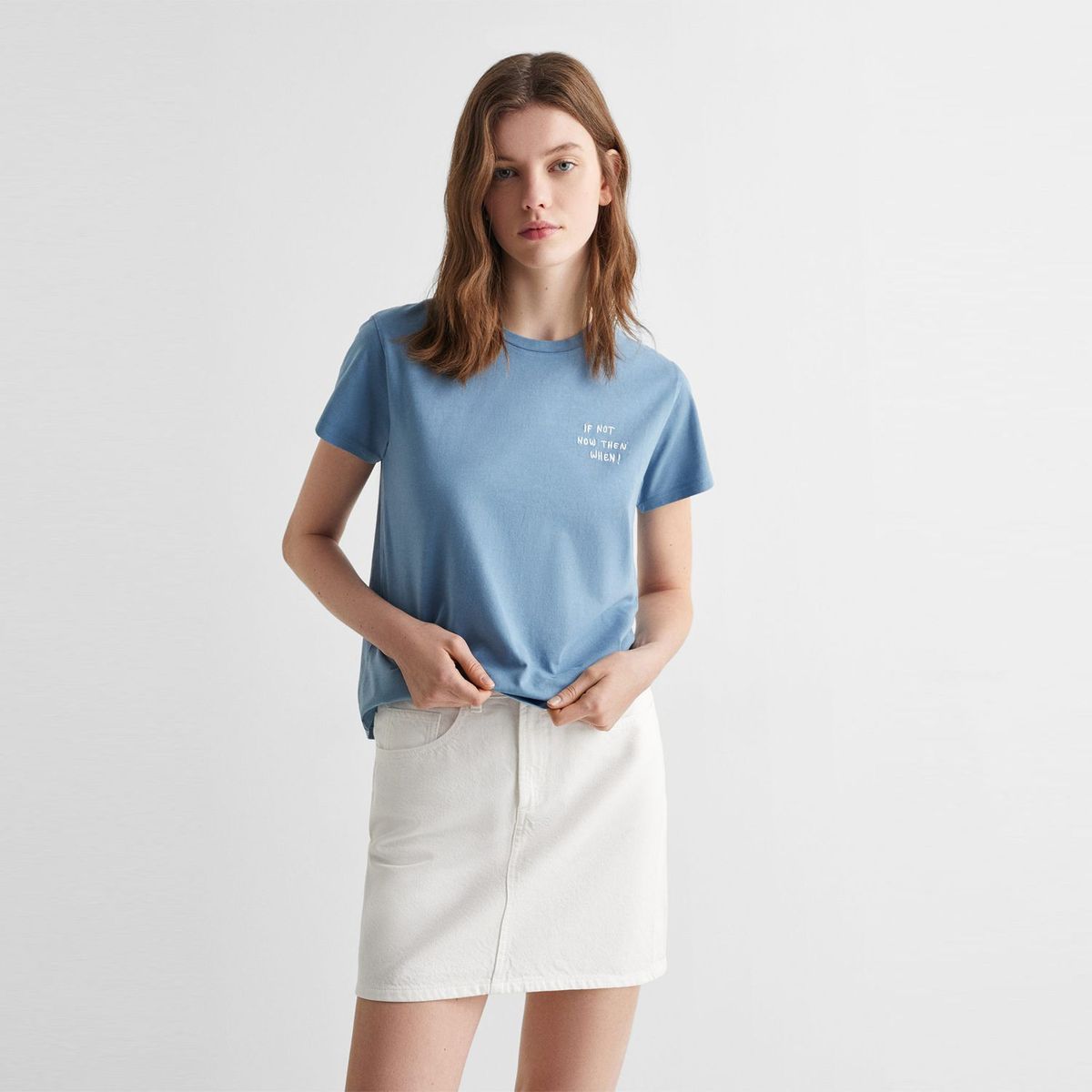 MANGO TEEN - Polo 100% Algodón Mujer Mango Teen