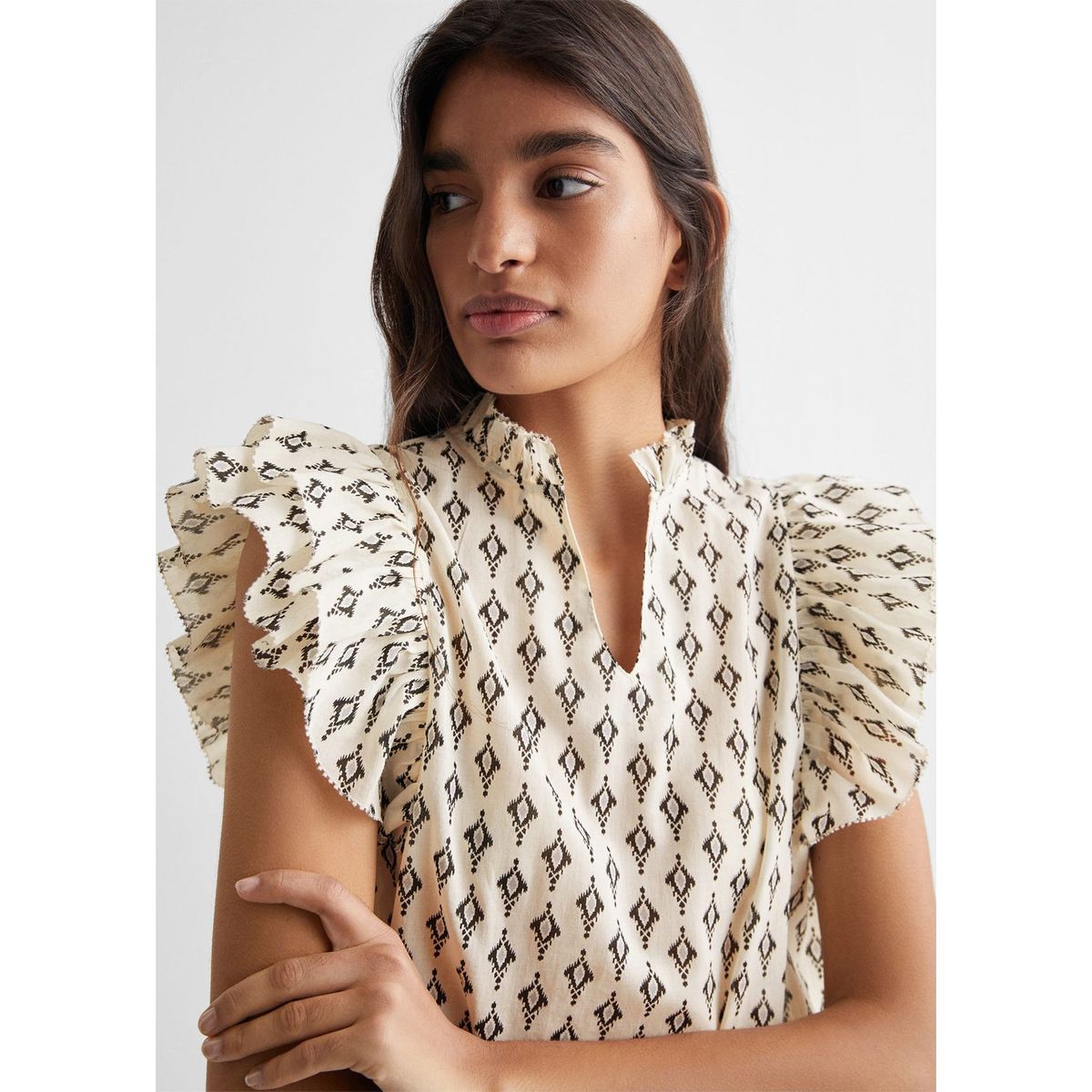 MANGO TEEN - Blusa Algodón Mujer Mango Teen