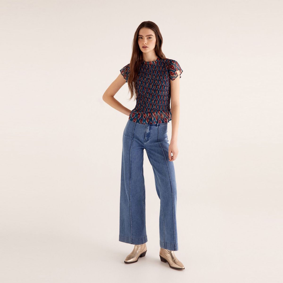 MANGO TEEN - Jean Algodón Mujer Mango Teen