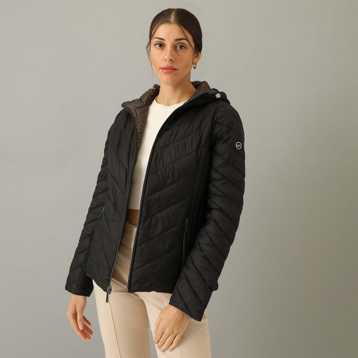 MICHAEL KORS - Casaca Impermeable Reversible Mujer Michael Kors