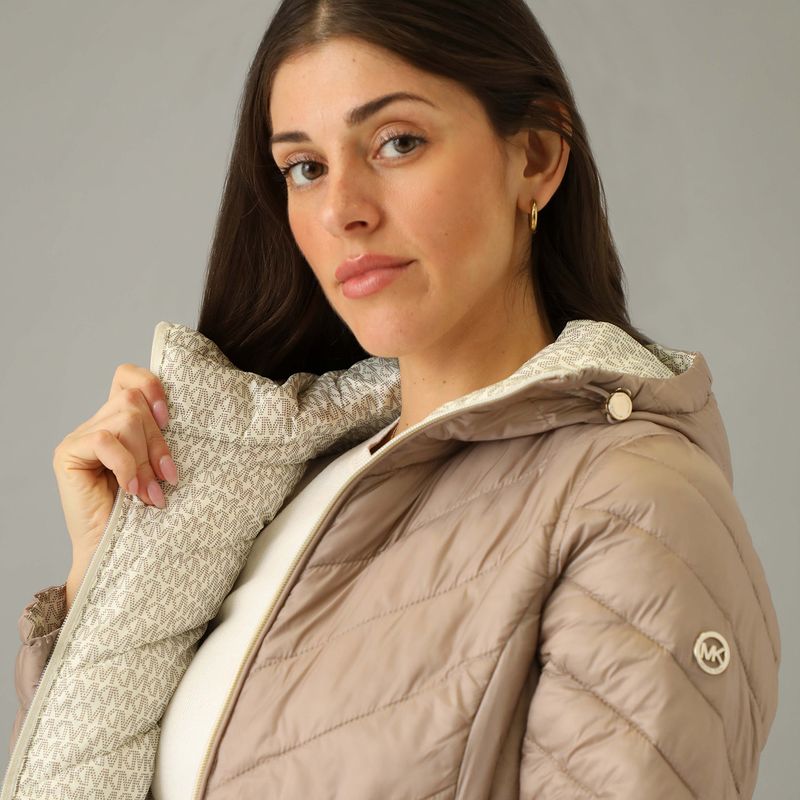 MICHAEL KORS - Casaca Impermeable Reversible Mujer Michael Kors