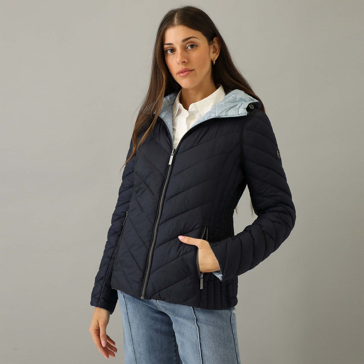 MICHAEL KORS - Casaca Impermeable Reversible Mujer Michael Kors