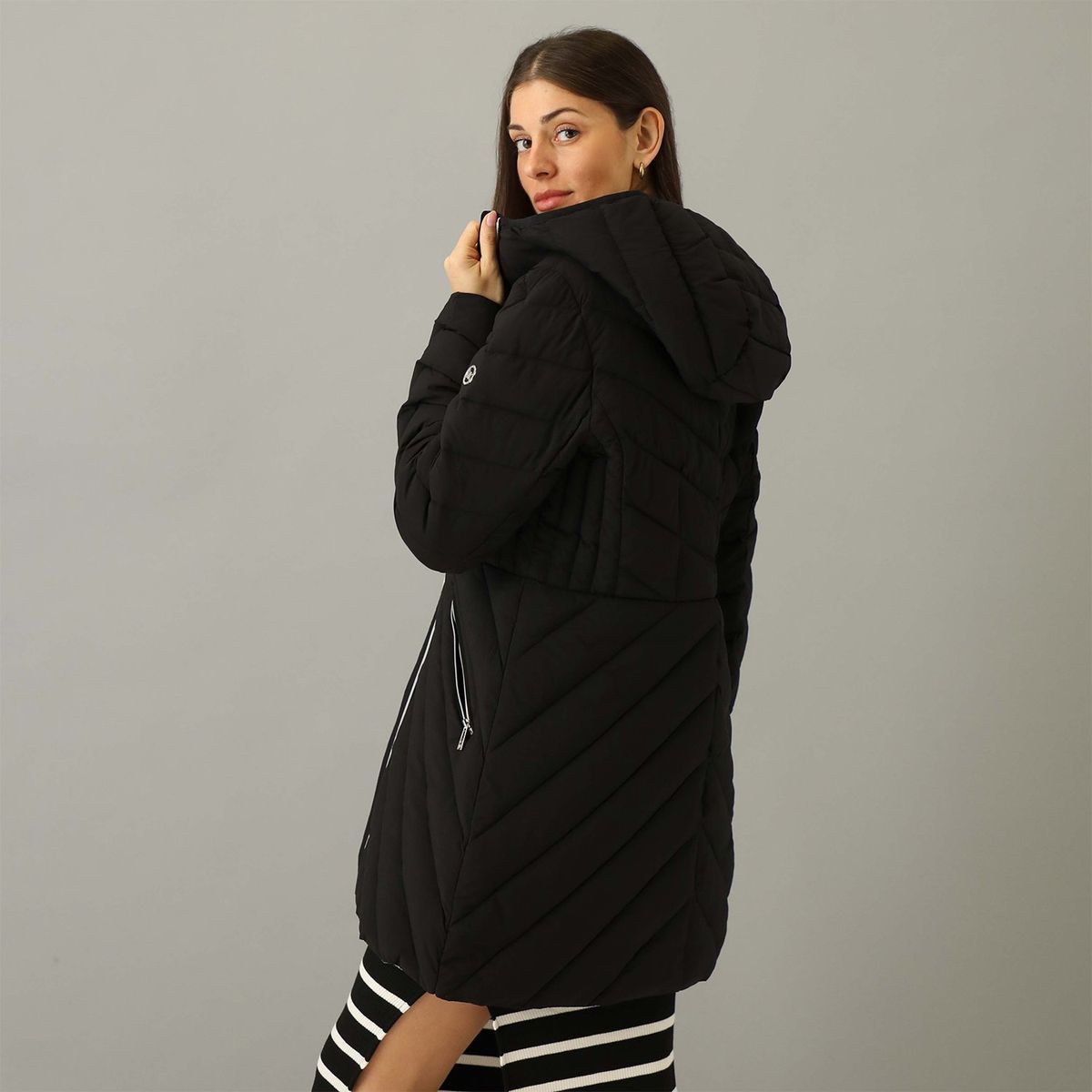 MICHAEL KORS - Casaca Impermeable Larga Michael Kors