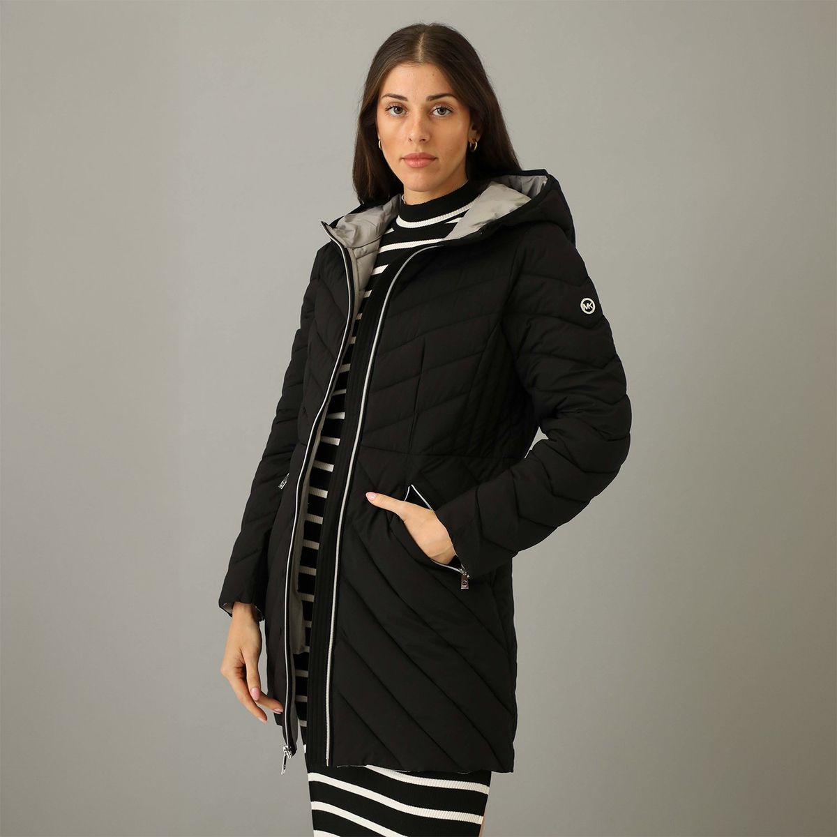 MICHAEL KORS - Casaca Impermeable Larga Michael Kors