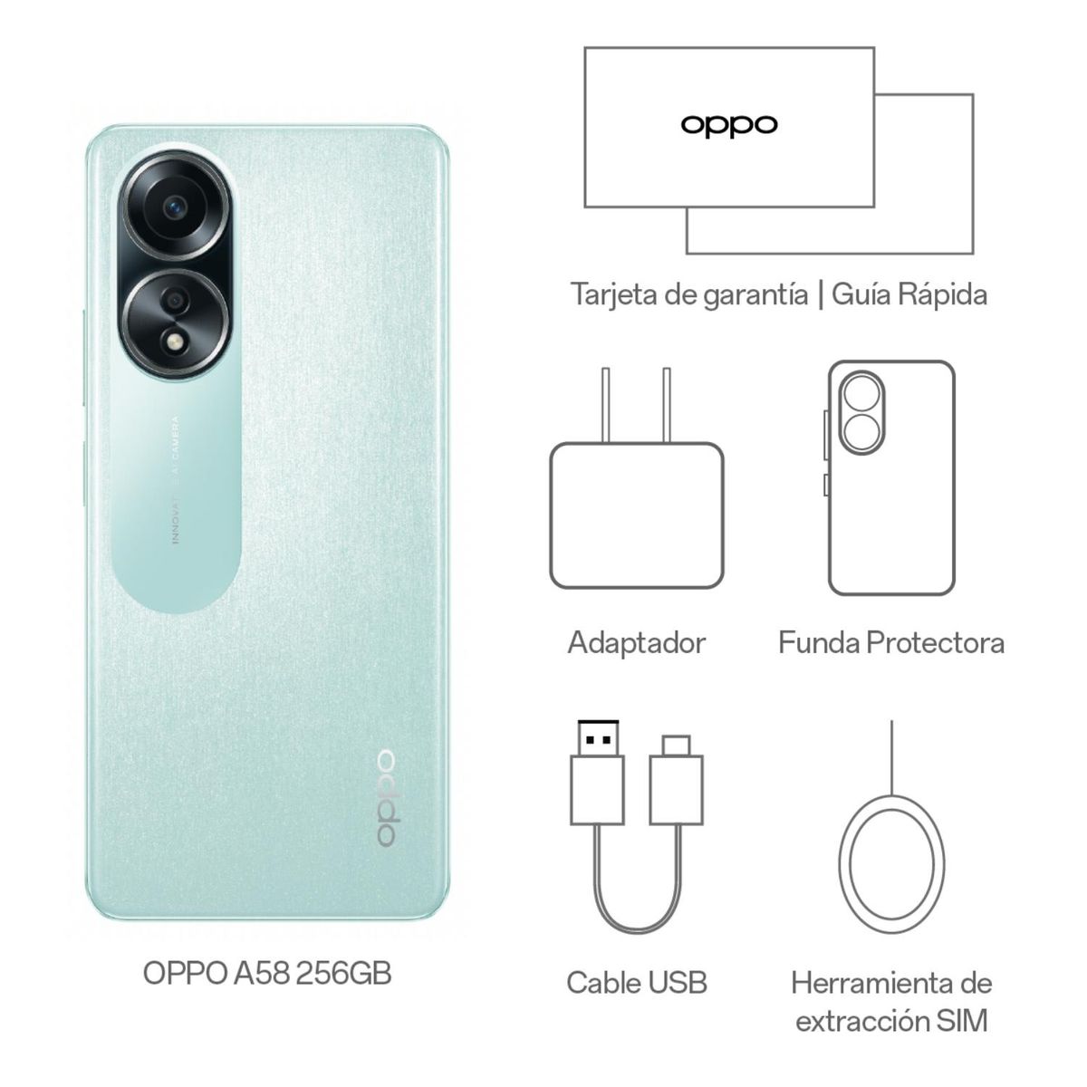 OPPO - Oppo A58 256GB