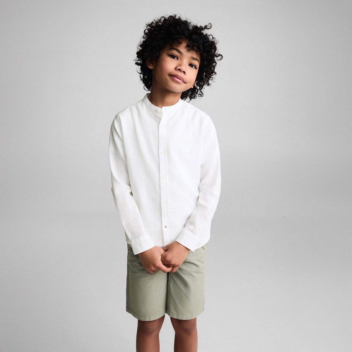 MANGO KIDS - Camisa Niño Lino Mango Kids
