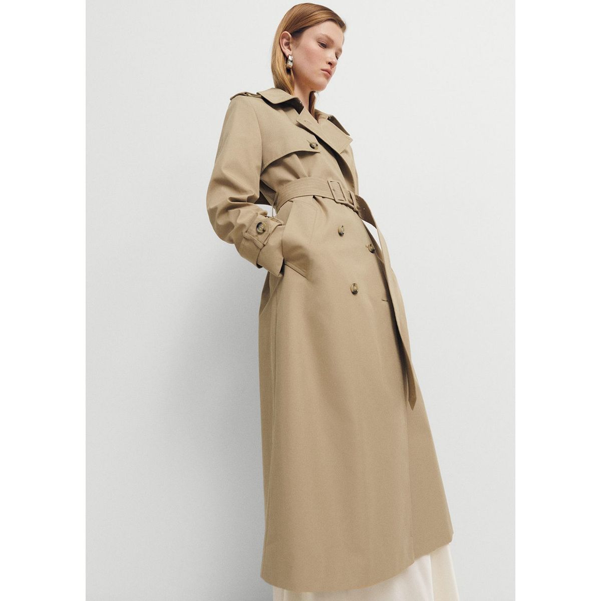 MANGO - Abrigo Algodón Mujer Mango