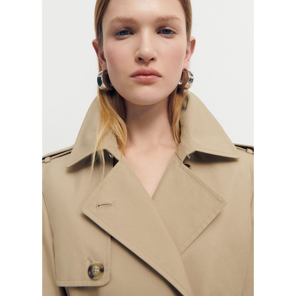 MANGO - Abrigo Algodón Mujer Mango