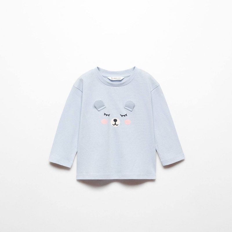 MANGO KIDS - Polo Bebé Niña Manga Larga Algodón Mango Kids