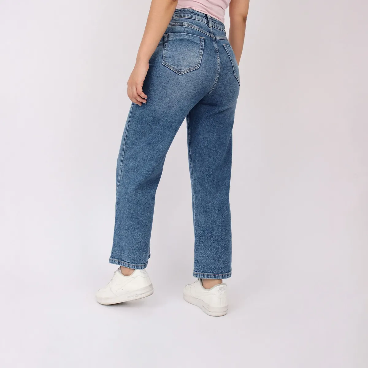 KAYRA POBLET - Jean Wide Leg Tiro Alto Mujer Kayra Poblet