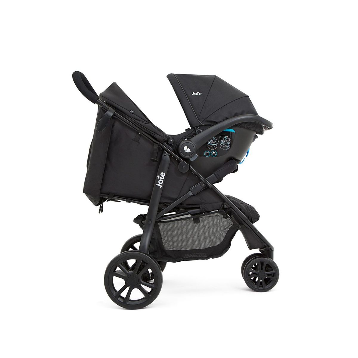JOIE - Coche De Paseo Para Bebés Travel System Litetrax 4 Cromado