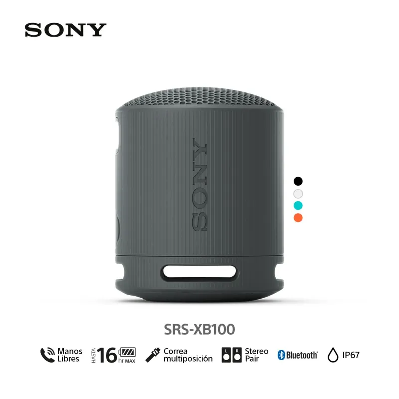 SONY - Sony Parlante Bluetooth SRS-XB100 Portátil Waterproof