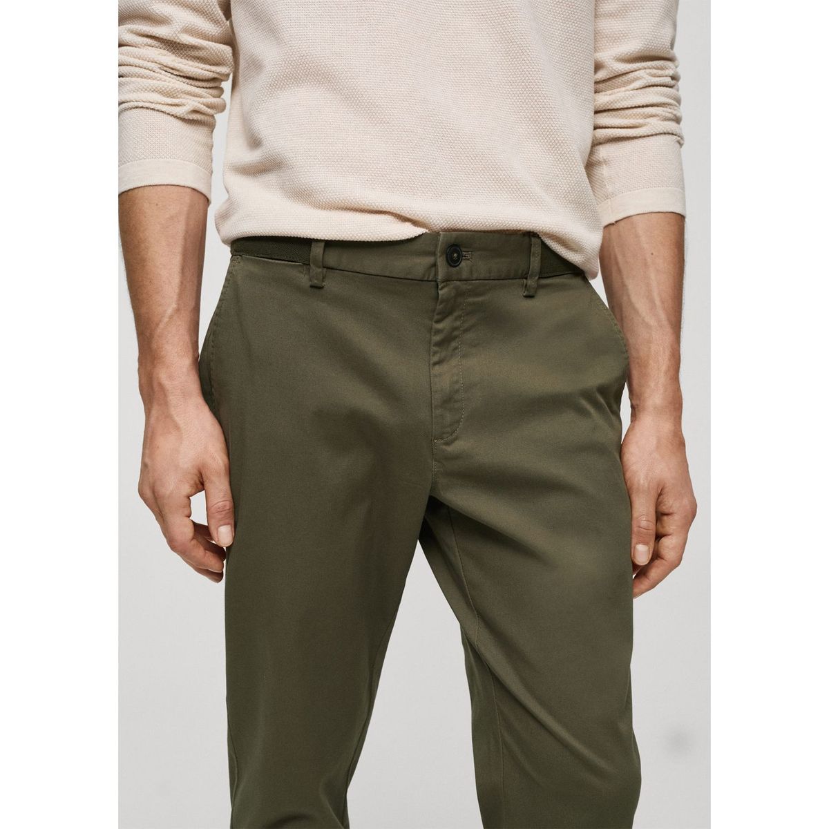 MANGO - Pantalón Algodón Hombre Mango