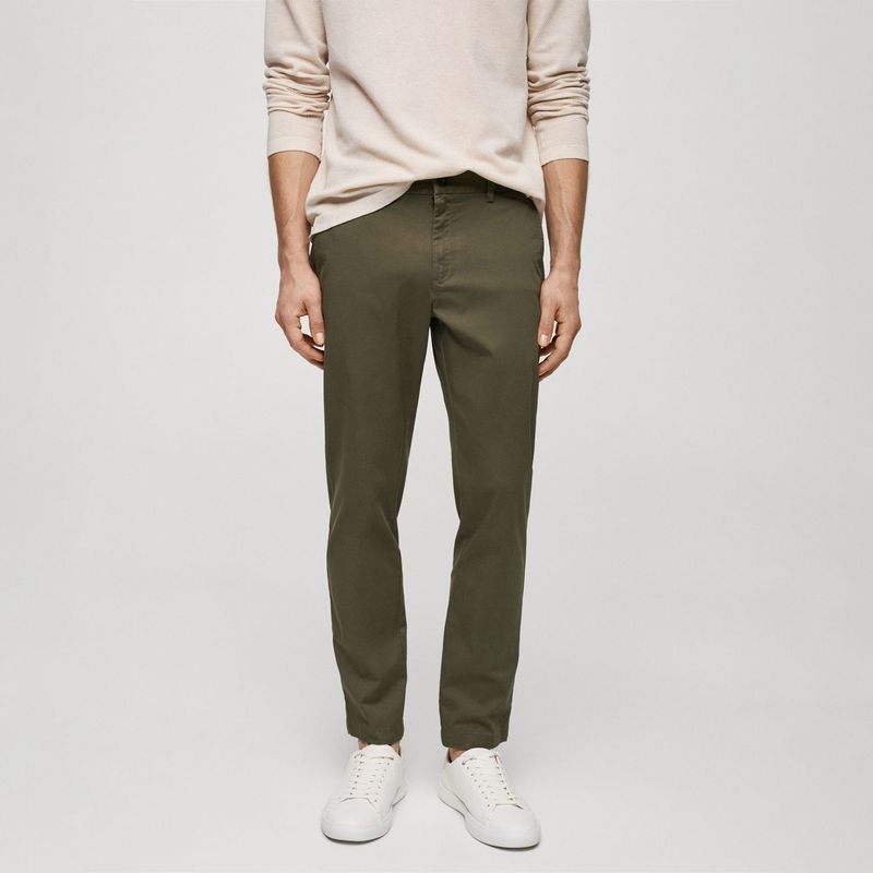 MANGO - Pantalón Algodón Hombre Mango