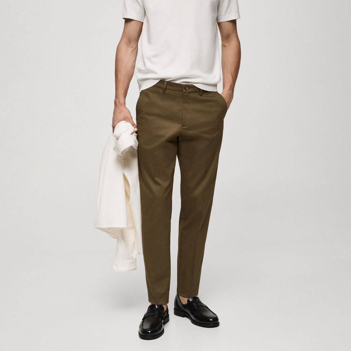 MANGO - Pantalón Algodón Hombre Mango